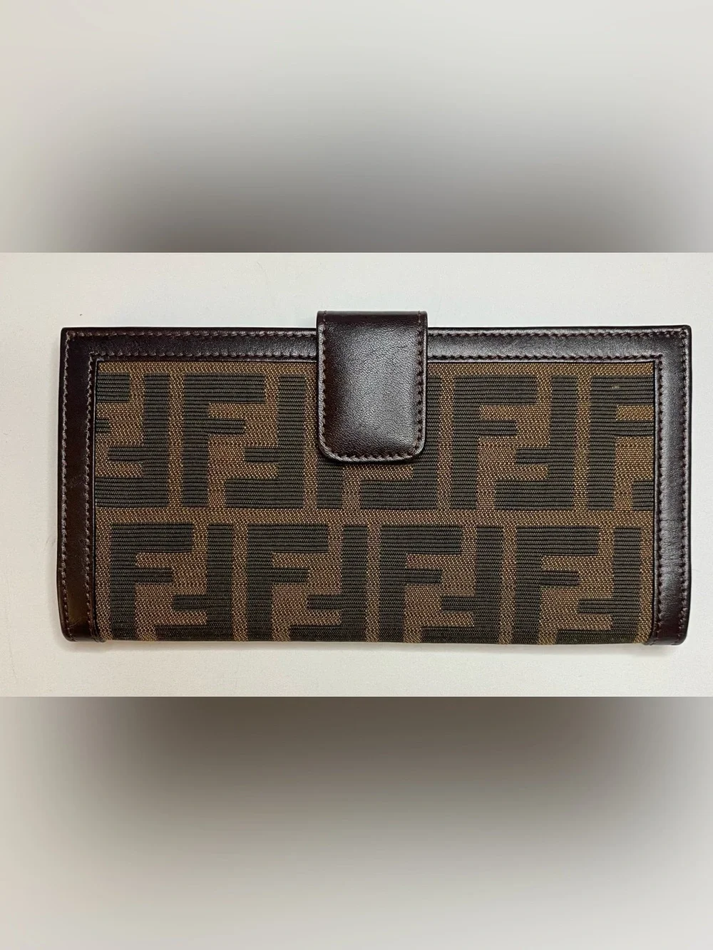 Fendi Brown Zucca Tri-Fold Long Wallet 7.5in x 4in approx. LNC😍